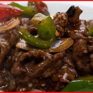 Beef with Green Pepper in Black Bean Sauce
